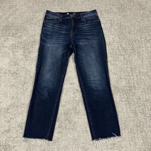 Kut from the Kloth Indigo Straight Leg Jeans. Rachael fab ab style